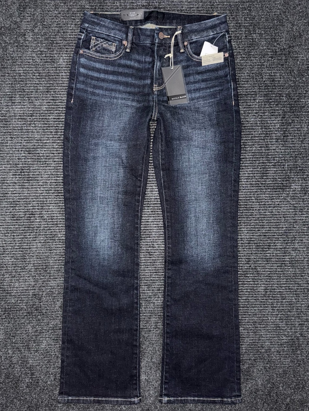 Buckle Black NWT Fit No 53 Mid Rise Tailored Bootcut Stretch Jean 27x30 BBW3441S